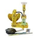 LUXX 4741 GOLD FALCON ALUMINUM RESIN HOOKAH