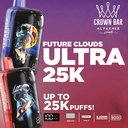 AL FAKHER CROWN BAR 25K ULTRA DISPOSABLE BOX OF 5