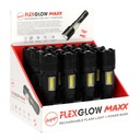 DEEJAYS FLEX GLOW MAXX POWER BANK LED RECHARGEABLE FLASHLIGHT BOX OF 12