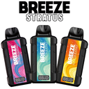BREEZE SMOKE STRATUS ZERO NICOTINE DISPOSABLE 15000 PUFFS BOX OF 5