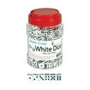 DOUBLE CROSS WHITE DICE 16MM 100CT