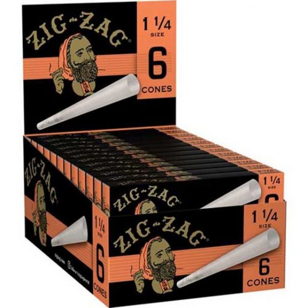 zig zag 1 1/4 ultra thin cones 6ct - Box 24