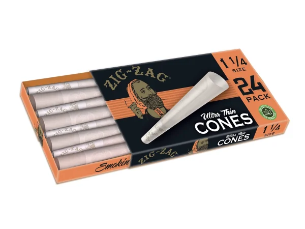 Zig Zag 1 1/4 Ultra Thin Cones 24ct - 12 box - Image 2