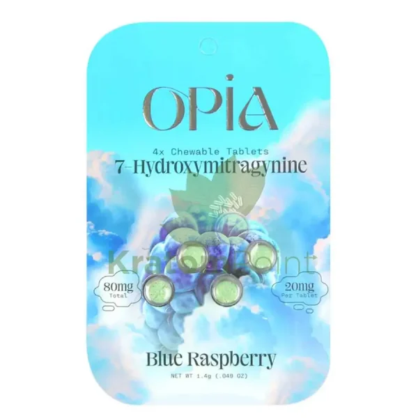 OPIA  7-Hydroxymitragynine Blue Raspberry Kratom, 4ct - 10PK