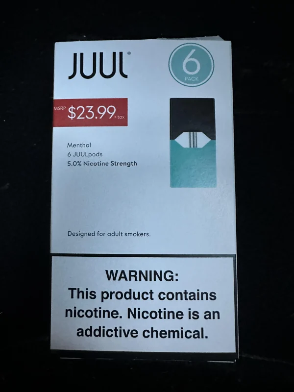 Juul Menthol 6pk Pod Box OF 4